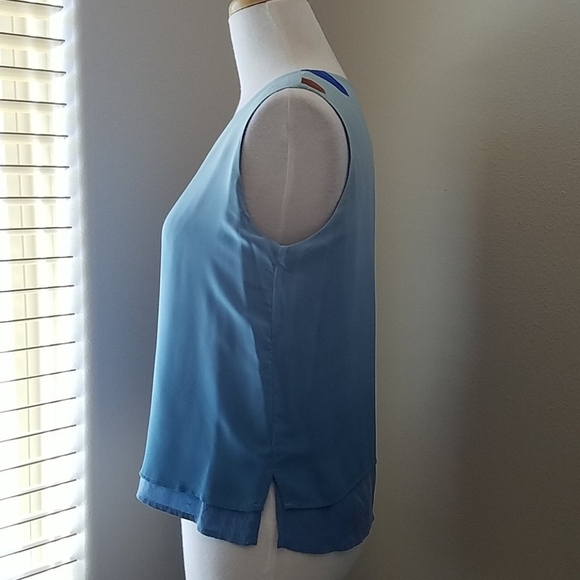 Vintage Palisades Hand Painted Blue Shirt Set - Picture 7 of 10